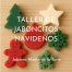 Taller de jabones navideños en forma de figuras.