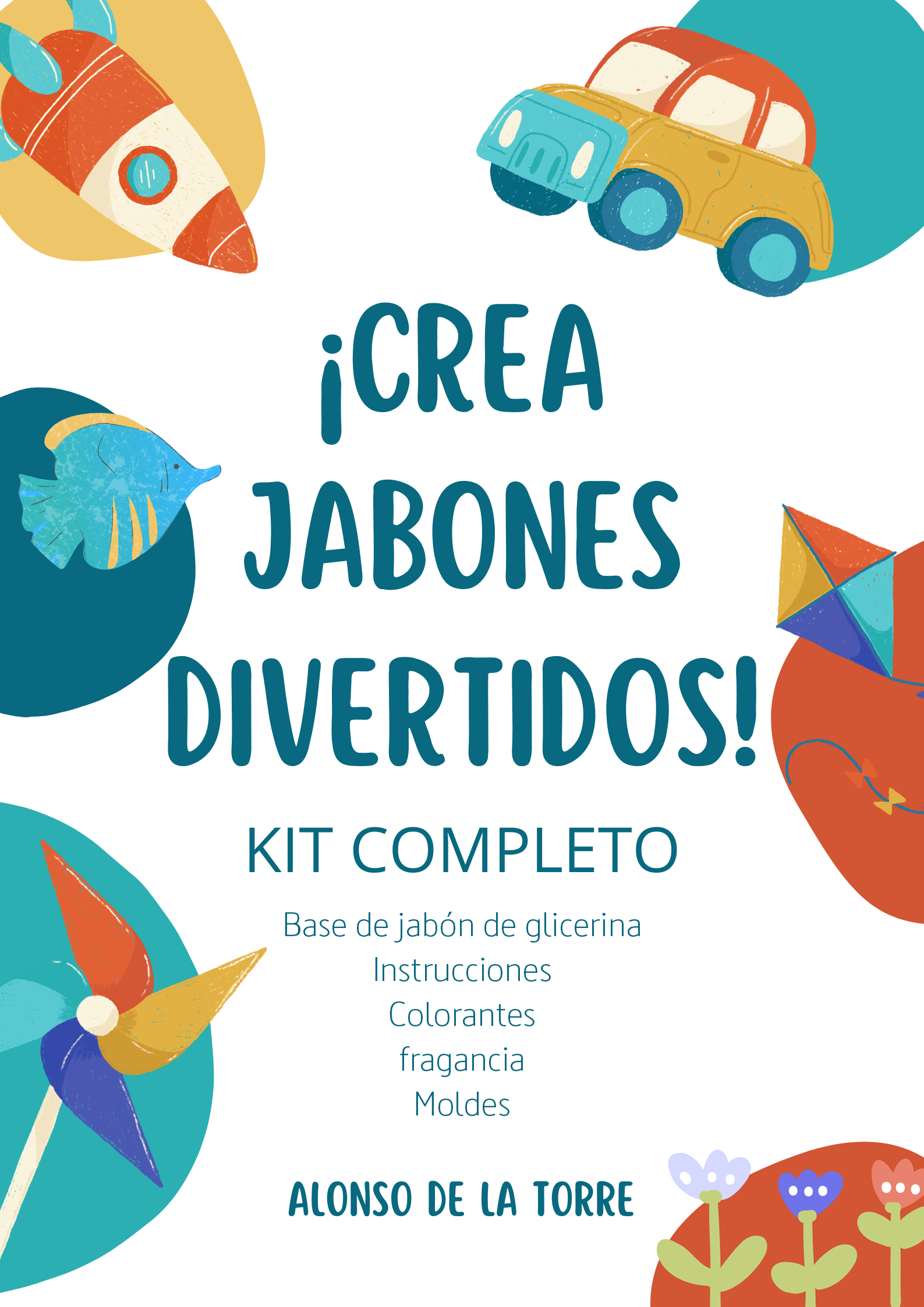 Kit completo para crear jabones divertidos.