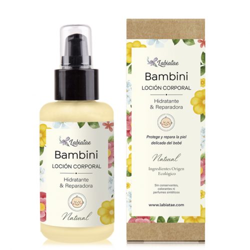 Loción corporal natural para bebé de Labiatae.