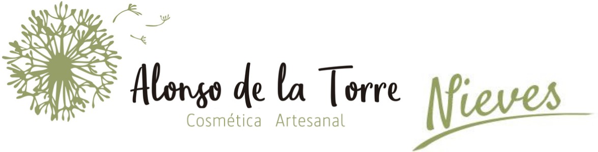 Logo de cosmética artesanal Alonso de la Torre Nieves.