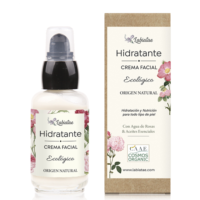 Crema facial hidratante ecológica, Labiatea, origen natural